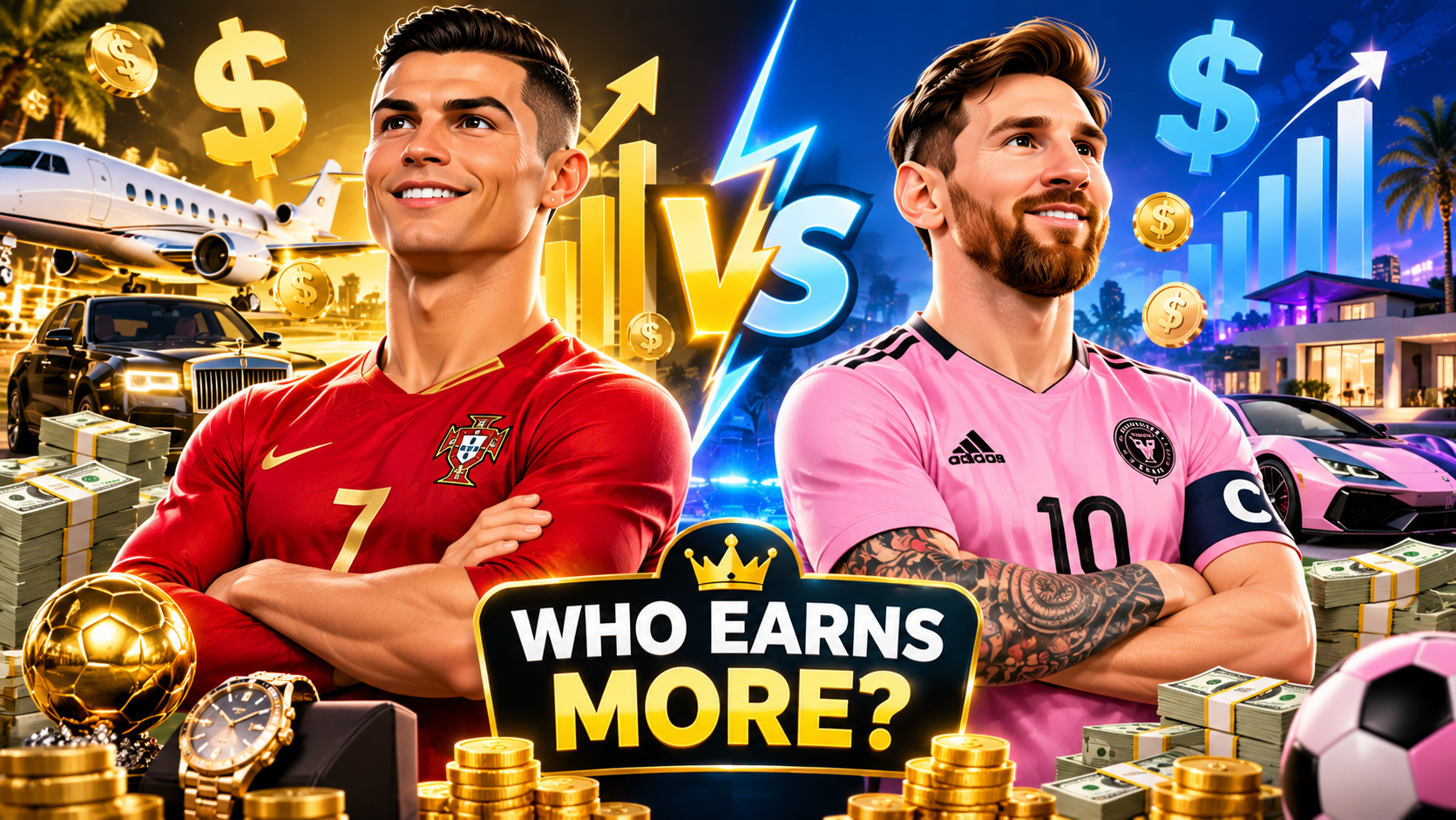 Cristiano Ronaldo vs Lionel Messi: Who Earns More?